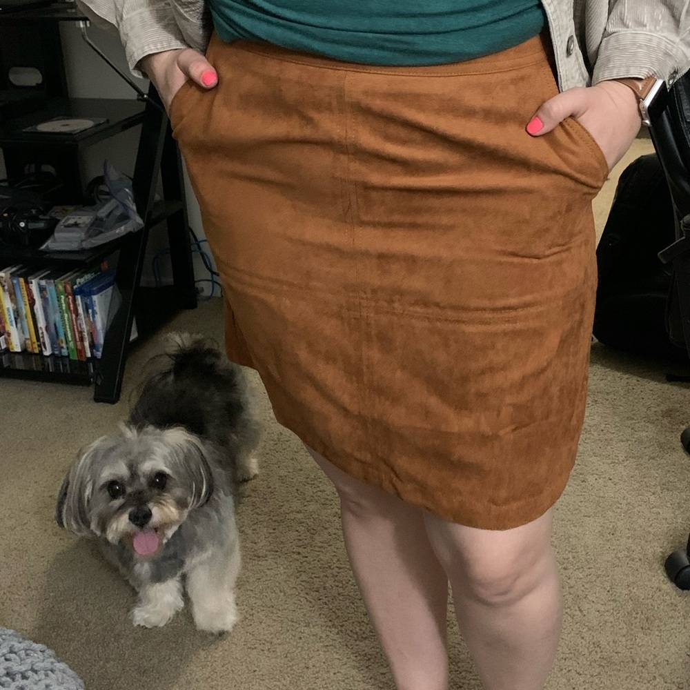 Brand new Banana republic suede skirt